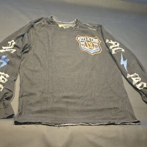 Affliction Reversible Thermal T Shirt Distressed